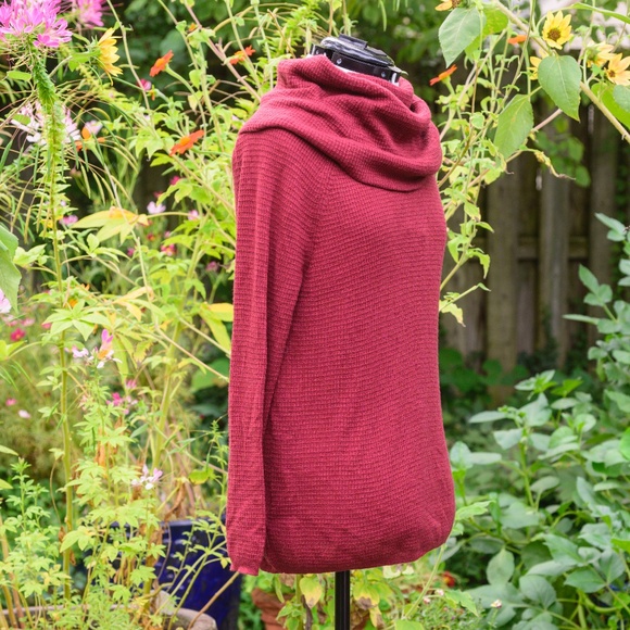 Soft Joie Designer Oversize Cowlneck Sweater, Rich Rust Red - Picture 2 of 5